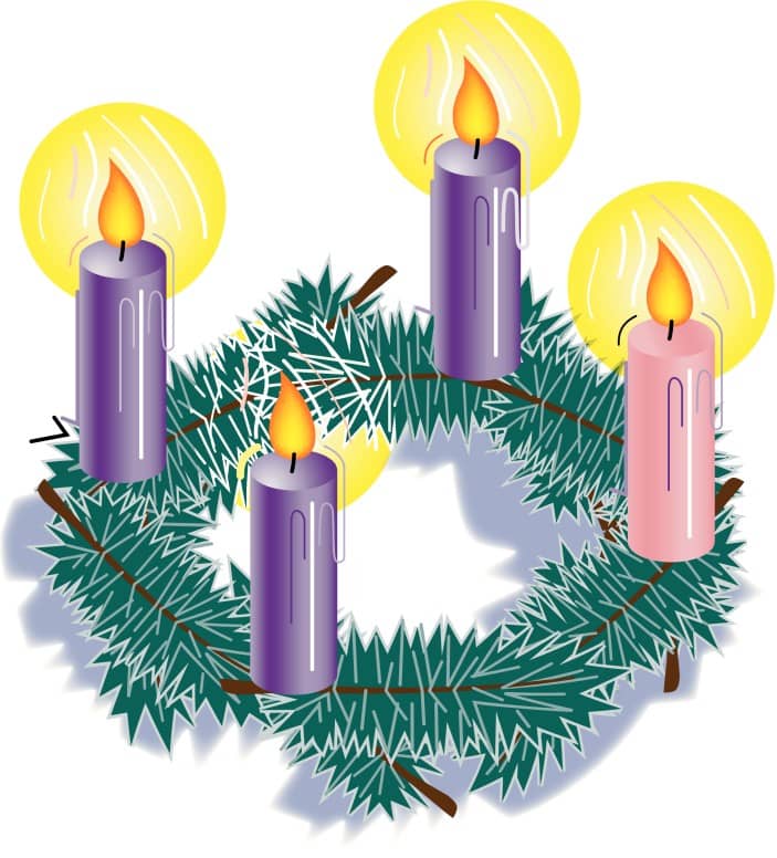 Christmas Candles Clipart