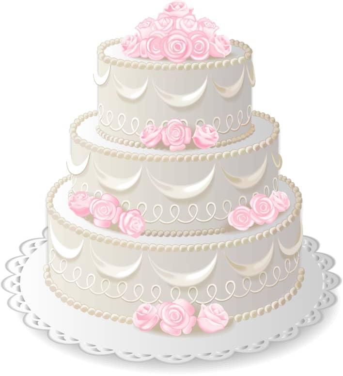 Three Layer Anniversary Cake