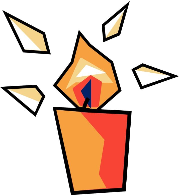 Stylized Orange Candle