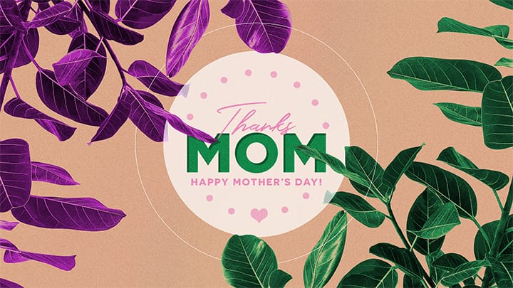 Thanks Mom Mother's Day Sermon Graphic