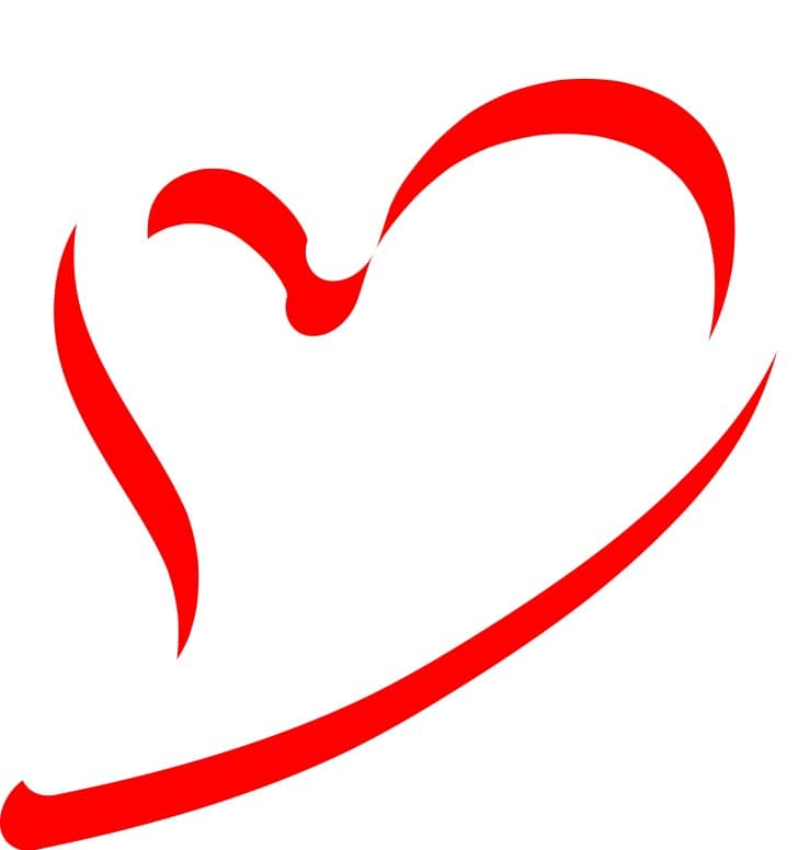 Abstract Heart Outline