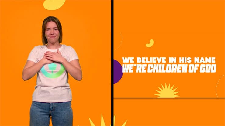 Children of God (John 1.12): Hand Motions Split Screen