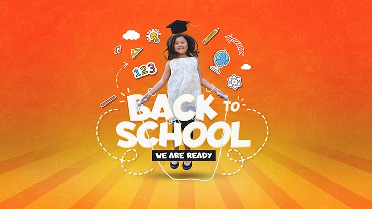 Back To School Orange Church PowerPoint