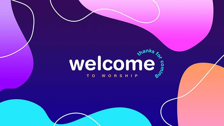 Neon Blob Collection: Title Graphics