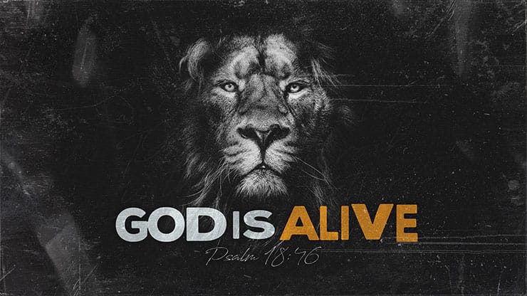 God is Alive: Title Graphics