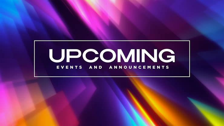 Chromalite: Upcoming Events Motion