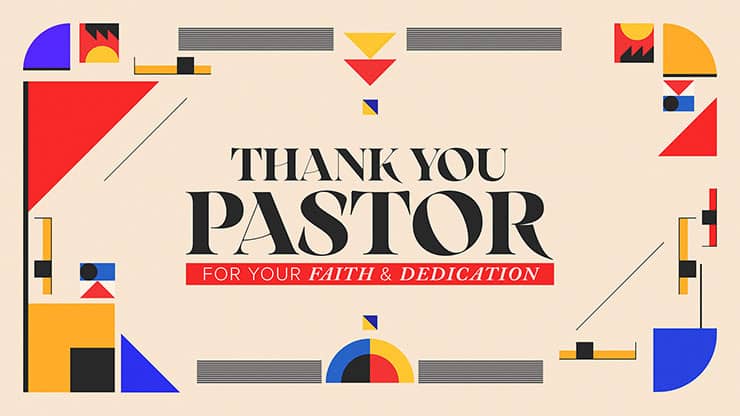 Thank You Pastor: Title Graphics