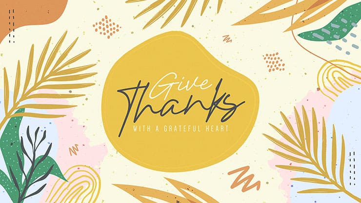 Give Thanks: Title Graphics