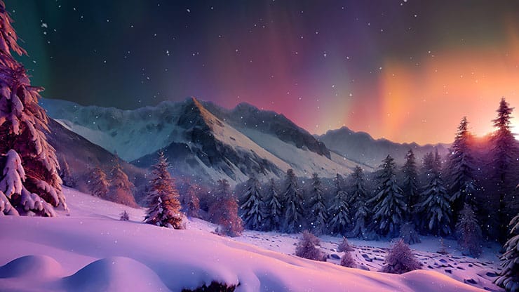 Christmas Snow: 4 Motion