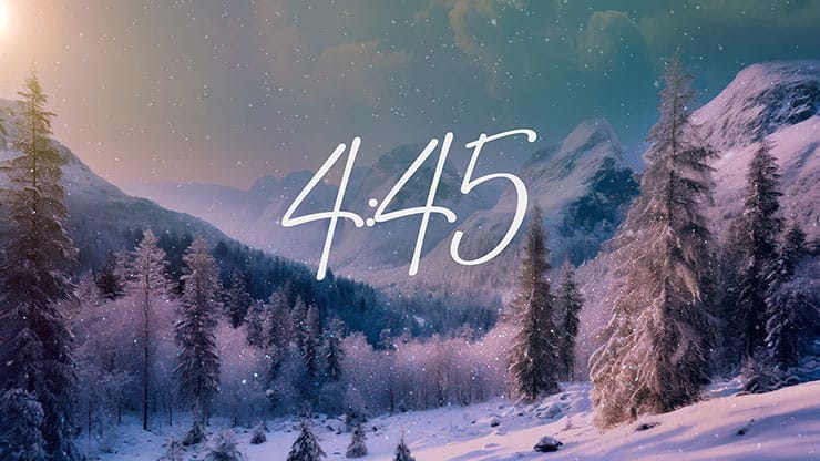 Christmas Snow: Minimal Countdown