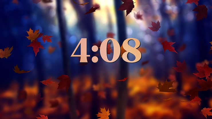 Fall Woods: Minimal Countdown