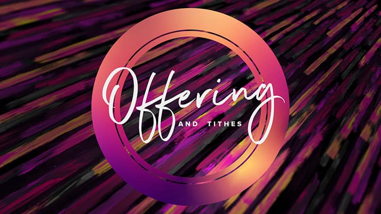 Maundy Thursday Color Brush: Offering Motion