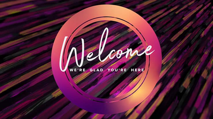 Maundy Thursday Color Brush: Welcome Motion