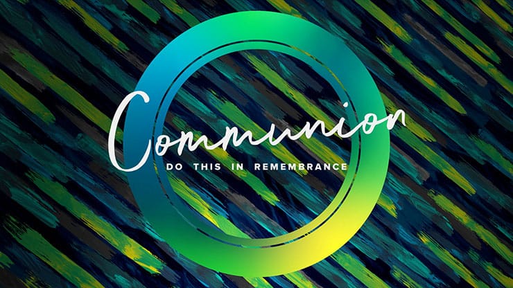 Palm Sunday Color Brush: Communion Motion