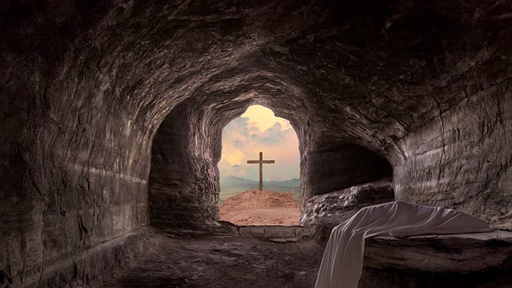 Easter Story: Inside Tomb Cross - Still