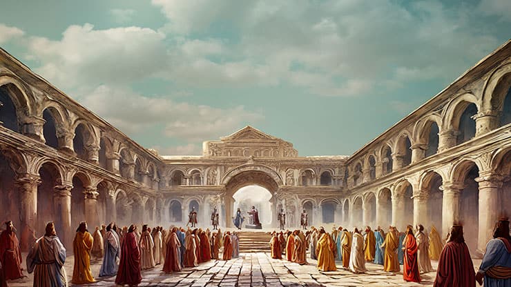 Easter Story: Roman Courtyard 1 Trial - Motion