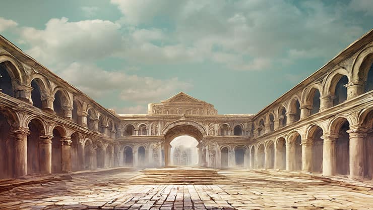 Easter Story: Roman Courtyard 1 - Still