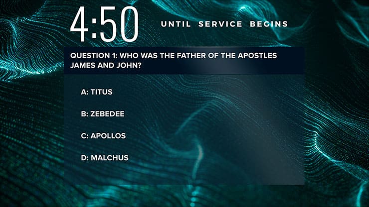 Wave Lines Collection: Trivia Countdown