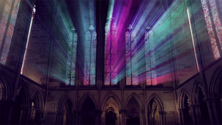 Cathedral Glass Collection: Motion 9