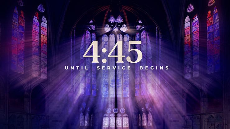 Cathedral Glass Collection: Motion Countdown