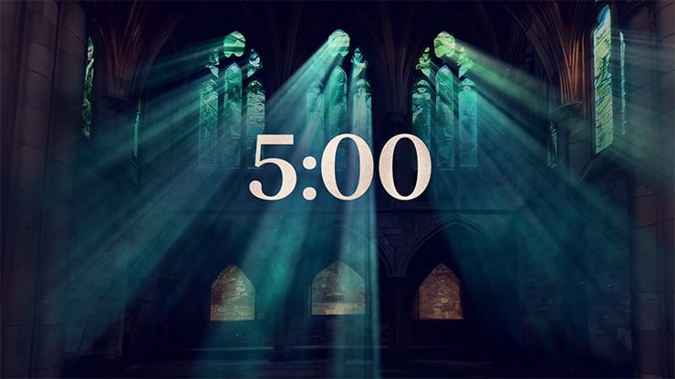 Cathedral Glass Collection: Motion Minimal Countdown