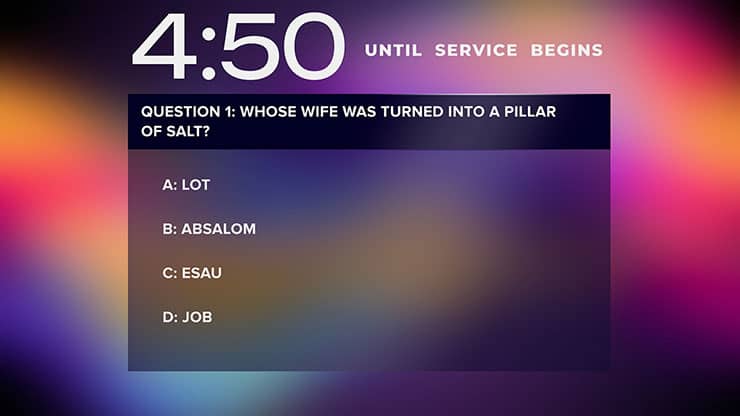 Gradient Light Collection: Gradient Light Trivia Countdown Motion