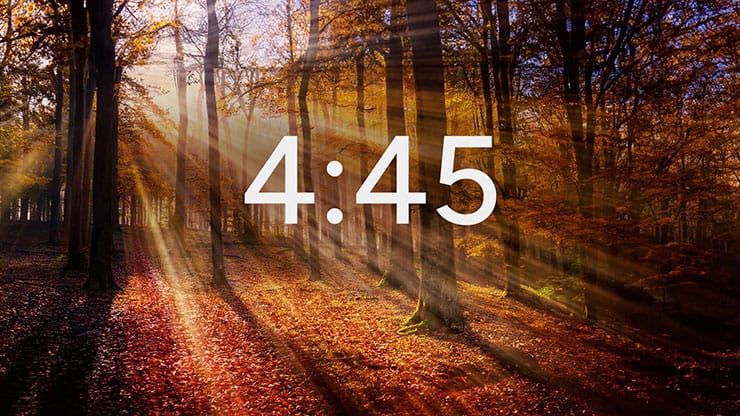 Autumn Light Collection: Autumn Light Minimal Countdown