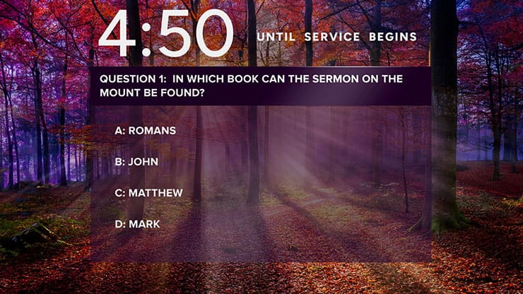 Autumn Light Collection: Autumn Light Trivia Countdown