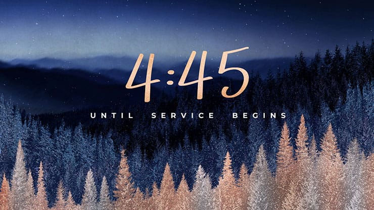 Sparkling Trees Collection: Sparkling Trees Countdown