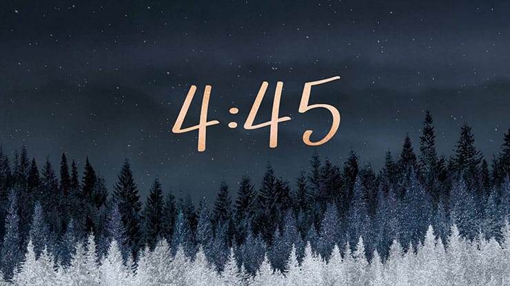 Sparkling Trees Collection: Sparkling Trees Minimal Countdown