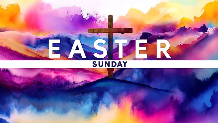 Easter Color Collection: Easter Color Easter Sunday Title