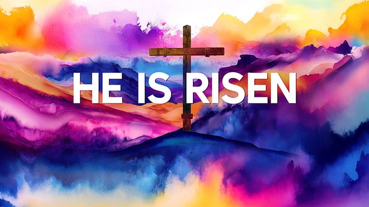 Easter Color Collection: Easter Color He is Risen Title