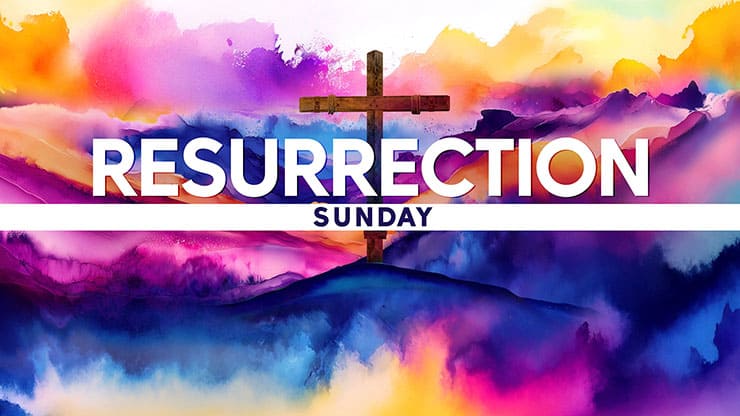 Easter Color Collection: Easter Color Resurrection Sunday Title