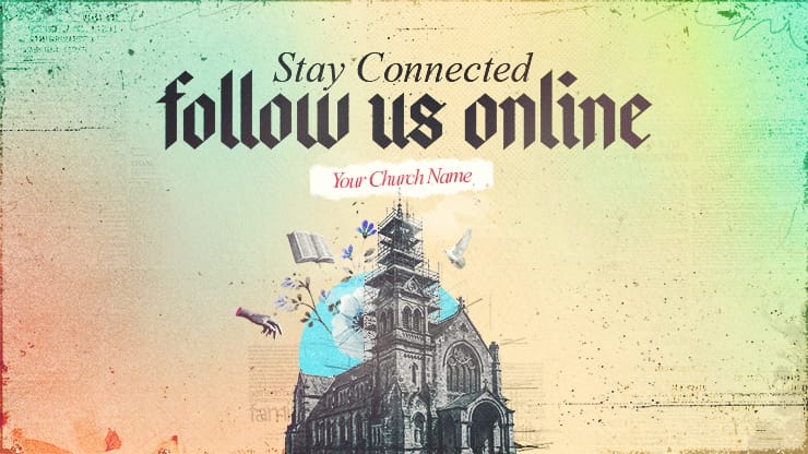 Built Together - Follow Us Online: Title Graphics