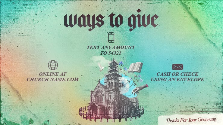 Built Together - Ways To Give: Title Graphics