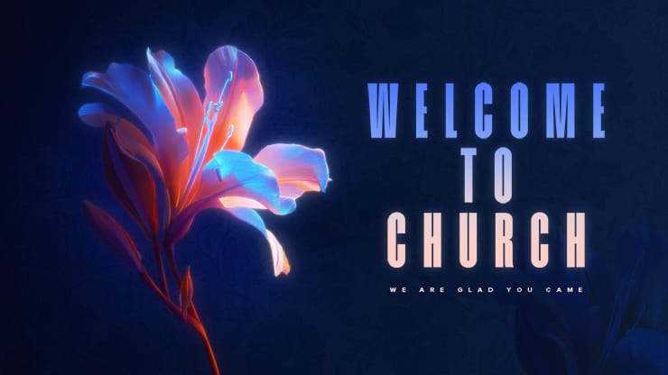 Flourish Neon Flower - Welcome: Title Graphics