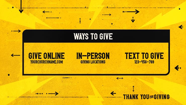 Move - Ways To Give: Title Graphics