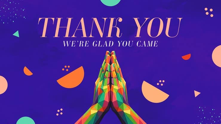 One Body Vibrant Mosaic - Thank You: Title Graphics