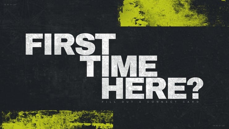 Sent Compass Footprints - First Time Guest: Title Graphics