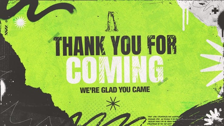Stand Firm Orange Grunge - Thank You: Title Graphics
