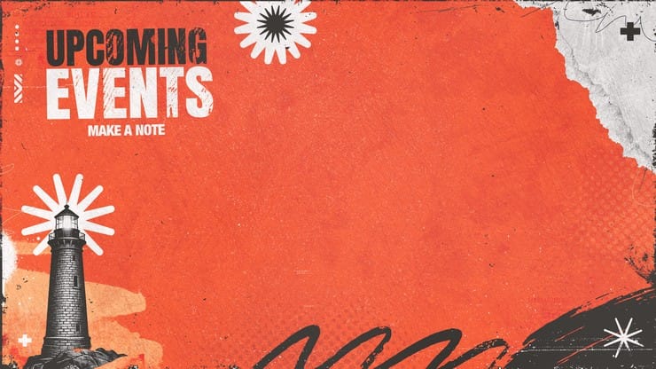 Stand Firm Orange Grunge - Upcoming Events: Title Graphics