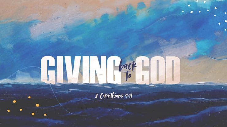 Giving Back to God: Title Graphics