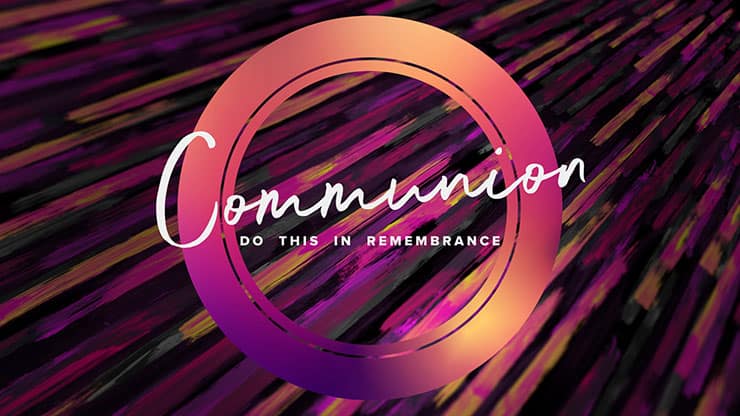 Maundy Thursday Color Brush: Communion Motion