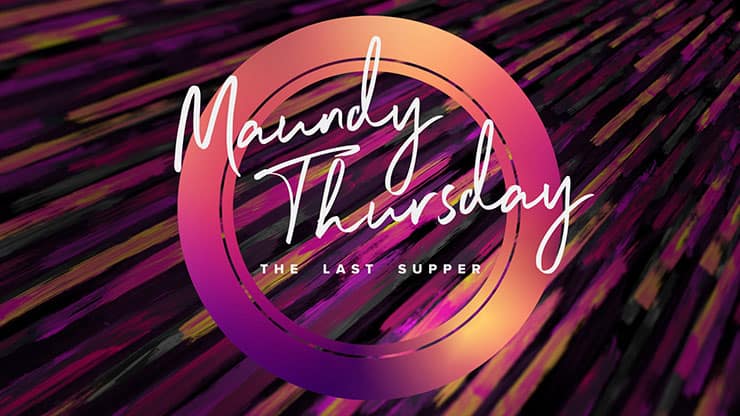 Maundy Thursday Color Brush: Title Motion