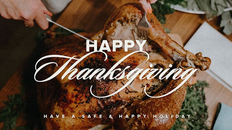 Happy Thanksgiving Turkey Title Graphics