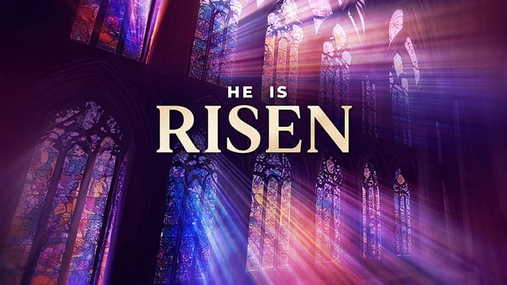 Stained Glass Scene Collection: Stained Glass He is Risen