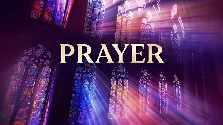 Stained Glass Scene Collection: Stained Glass Prayer