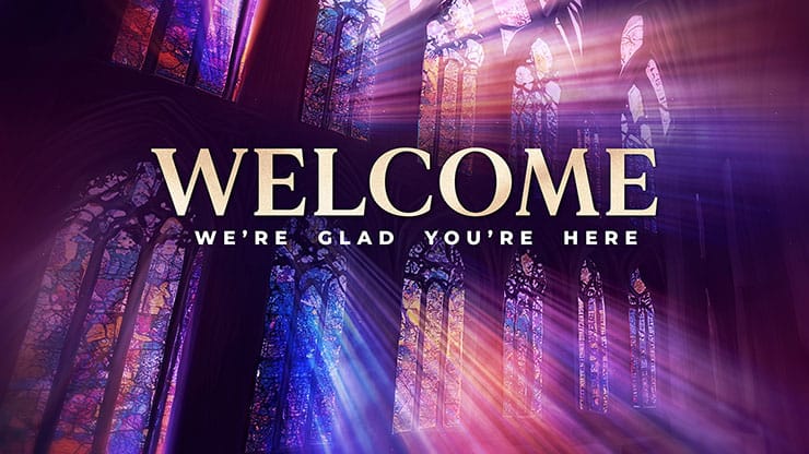 Stained Glass Scene Collection: Stained Glass Welcome