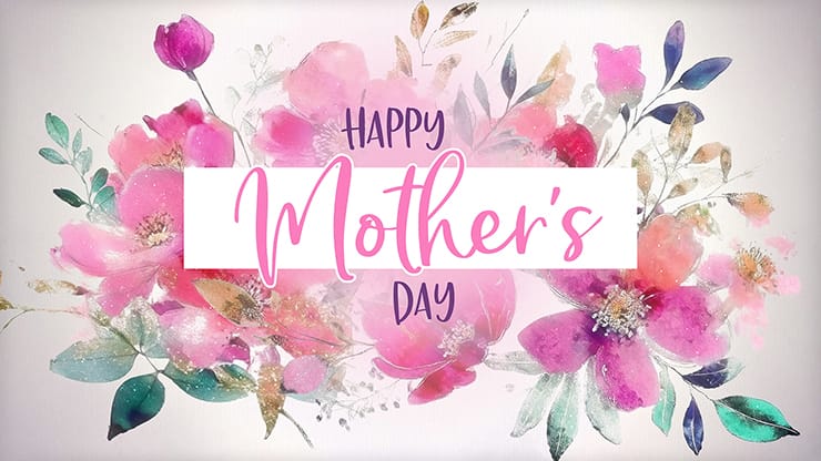 Mother's Day Floral Collection: Mother's Day Floral Title Animated