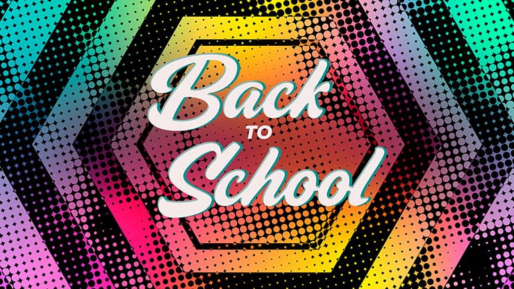 Halftones Gradient Collection: Halftones Gradient Back to School